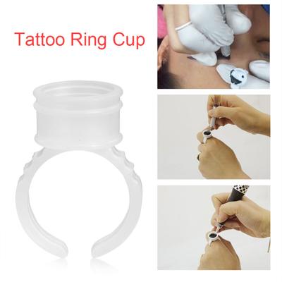 100/200/500pcs Disposable Eyebrow Tattoo Ink Rings Pigments Holder Container Cup Large Size