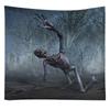 Home decoration halloween ghost print tapestry wall hanging European and American ins halloween decoration 230x180cm tapiz