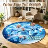 Round Rug Custom NameErling Haaland Pattern Non Slip Carpet Home Floor Decor