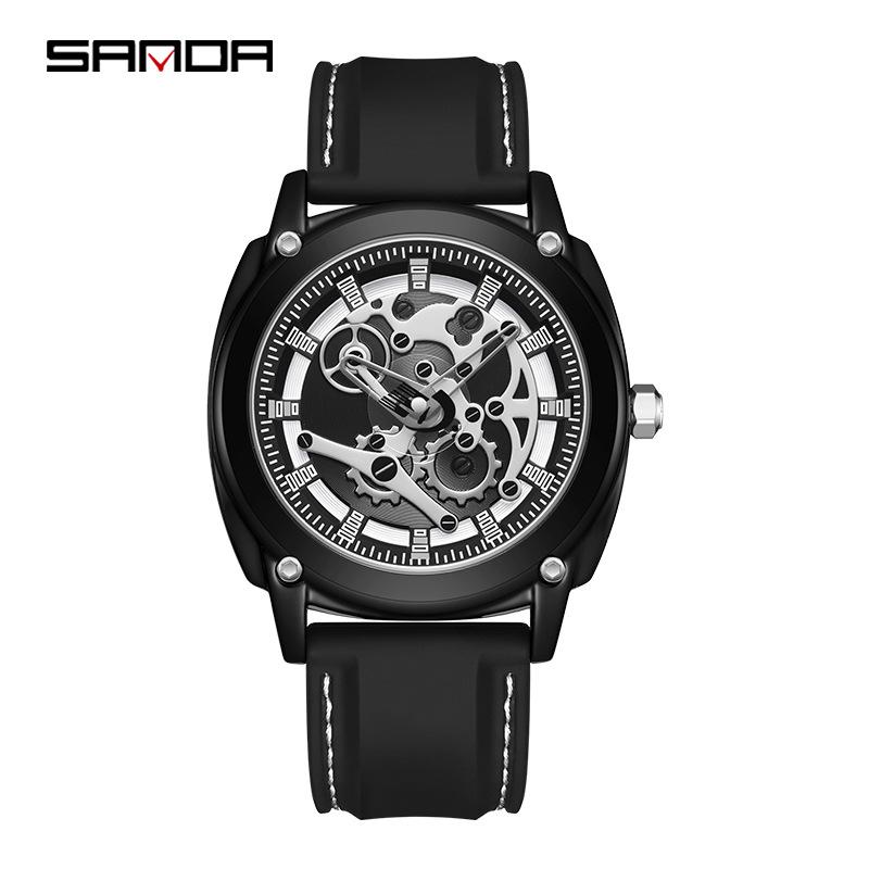 Sanda Trendy Luminous Waterproof Men s Quartz Watch - Shockproof  Stylish