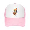 Whimsical Thanksgiving Bird Feather Mesh Baseball Cap Casual Hat Outdoor  For Womens Unisex FeUnisex