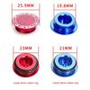 Waterproof Bicycle Crankset Dust Cover Aluminum Zinc Zinc Alloy Bike Crank Dust Cap   Crank Plugs