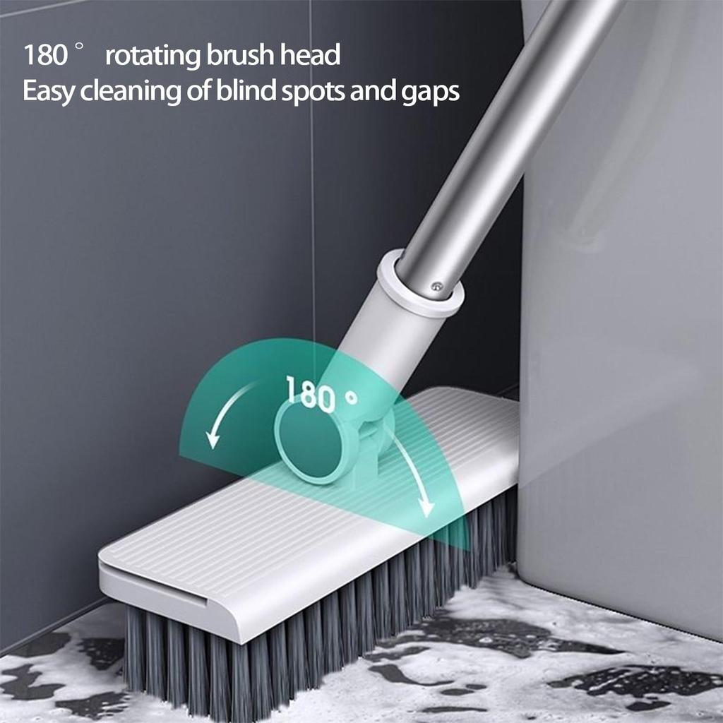 Soft Bristle Broom & Dustpan Set with Non-Stick Hair Feature and Scraper