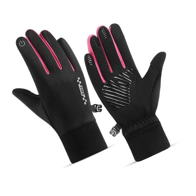 5-14 Year Kids Thermal Gloves Soft & Breathable Polyester and Fleece Warm Mittens for Cold Weather Adventures