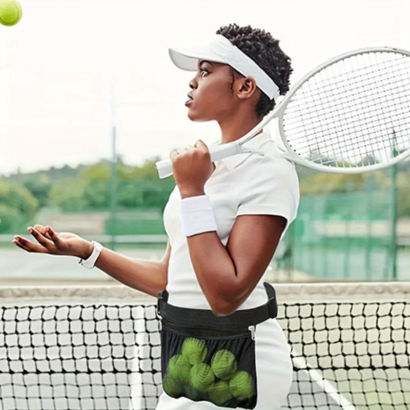 Tennis Ball Holder Pickleball Ball Waist Pouch For Women Men Holding 8 Tennis Or Pickleball Balls Sports Accessories