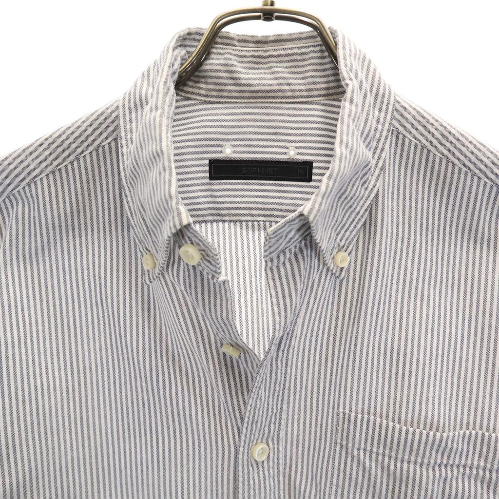 SOPHNET. made in Japan Striped Pattern Short sleeve Button down shirt M Men's Used