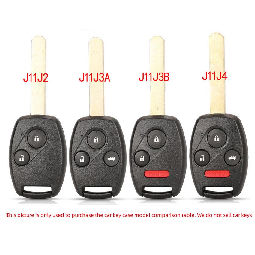 Premium-Schlüsselabdeckung mit goldenem Rand für Honda Accord, Fit, CRV, Odyssey