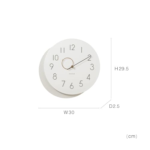 Interform Wall Clock CL-4466IV Mito Ivory