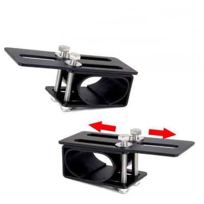 Durable Iron Roof Rack Light Bracket No-Drill Installation Universal Fit Crossbar Mounting Holder Heavy Duty Adjustable