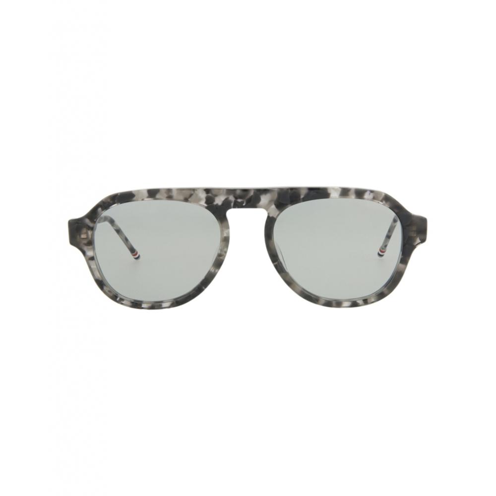

Thom Browne Aviator Style Acetate Sunglasses Grey Tortoise Grey Tortoise Grey One Size