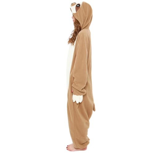 SAZAC Fleece Kigurumi Sloth Adult Jedna velikost pro většinu 2784