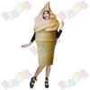 Unisex Ice Cream Cone Costume Kids Adults Halloween Party School Performance Family Fun Event Outfit