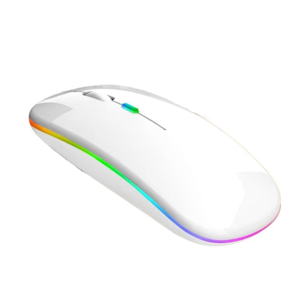 

2.4Ghz+BT5.1 Wireless Mouse Colorful Gaming Bluetooth Mouse Computer Silent Mouse PC/Laptop белый