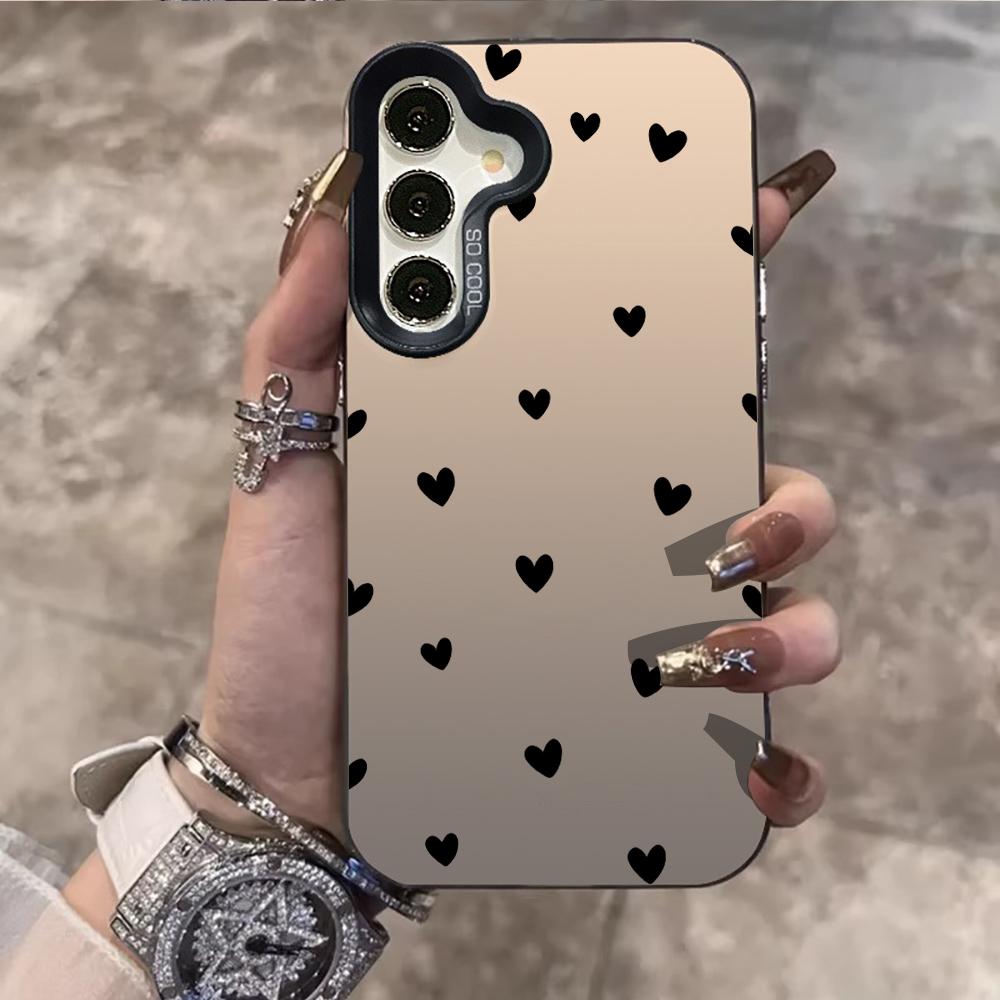 Cute Cartoon Love Heart Phone Case For Samsung Galaxy S26 S25 S22 S24 S23 Ultra Plus FE A56 A55 A54 A36 A35 A34 5G Hard PC Cover