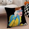 Simple Casual WWater Boys Dispatch Cushion Cover Linen Pillow Case Soft Breathable Protective Couch Room Decoration