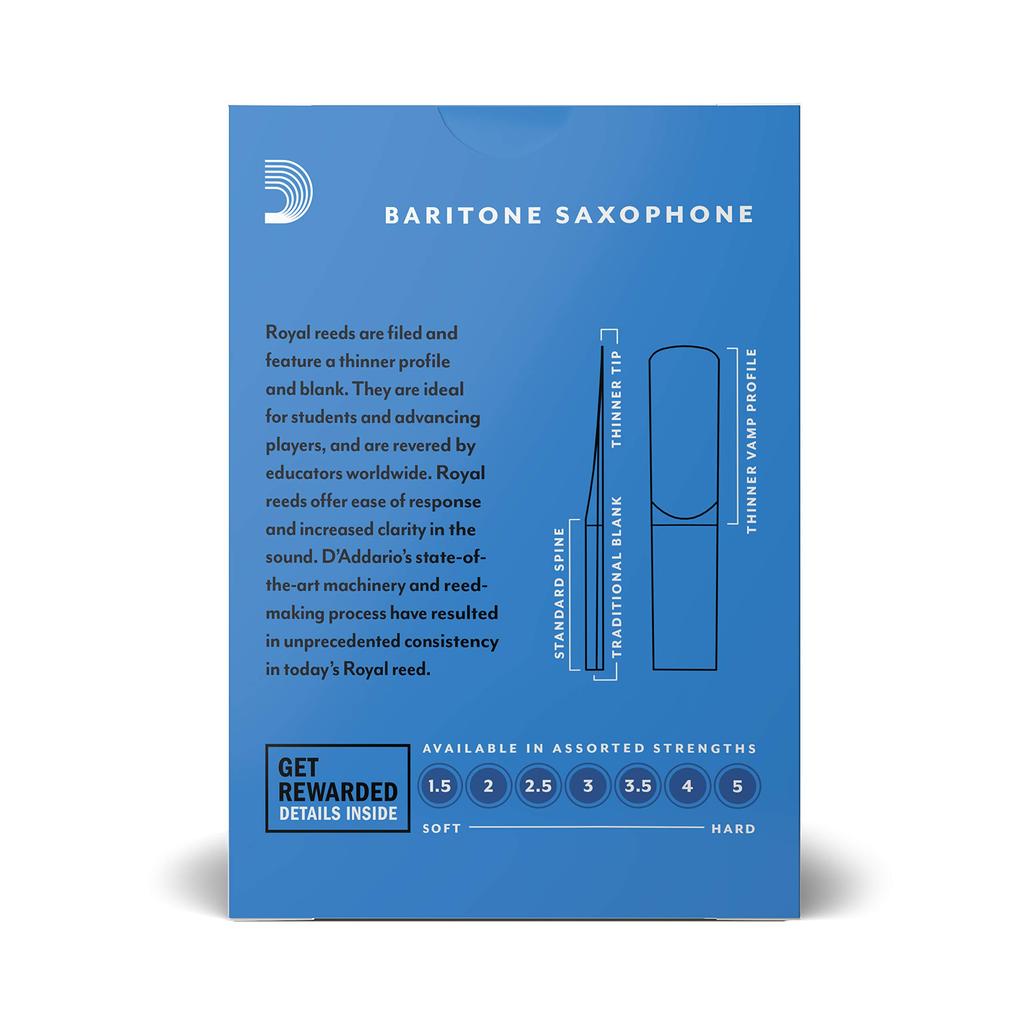 Rico Baritone Saxophone Reed Rico Royal No. 2-1/2