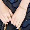 Dior Cd Logo Metal Crystal Bracelet Women bracelet B0845CDLCY-D102
