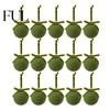 Retro Christmas Baubles with Bows 15Pcs Flocking Ball Hanging Ornaments Bow Decor, Flocked Tree Velvet Balls Bubbles for Holiday Home Decoration,