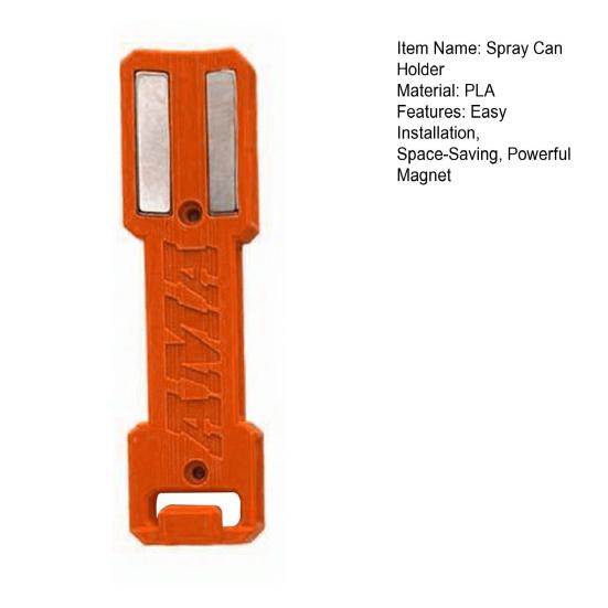 Magnetic Spray Can Holder Wall Mount Aerosol Spray Can Holder Paint Can Bottle Organizer for Garage Toolbox Workspace