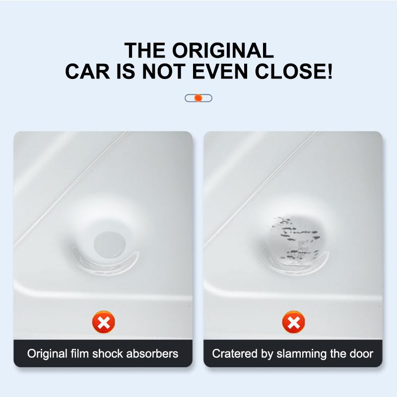 SEAMETAL 12pcs Car Door Shock Absorber Sound Absorbing Adhesive Closing Door Anti-Collision Strip Bumper Sticker