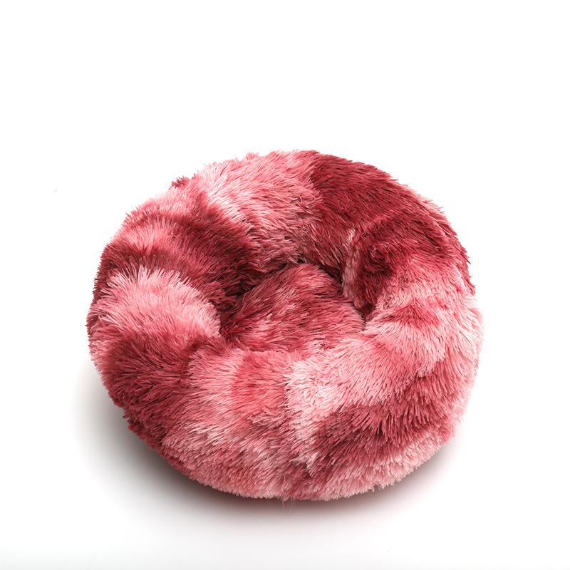 Round Cat Nest Pet Mat Donut Plush Comfortable Pet Mat Pet Bed