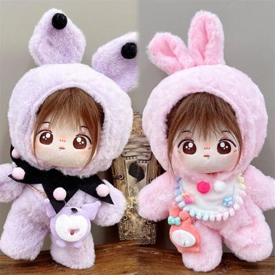 Cute Doll T-shirt Clothes High Quality Mini Cartoon Style Mini Clothes Suits Idol Doll Outfit 20cm Cotton Doll