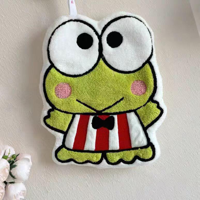 Children's Cute Cartoon Penguin Hanging Kitchen Hand Towel - Water Absorbent, Quick Drying Coral Fleece