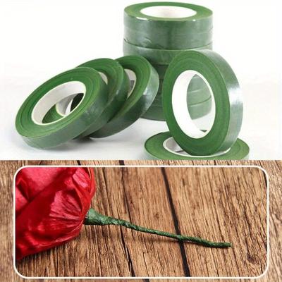 5 ks Zelená papírová květinová páska, pro vázání kytic a balení rostlin, DIY ruční práce