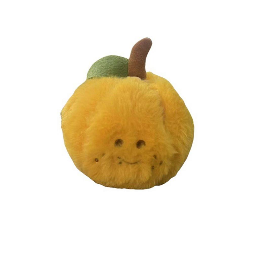 Orange Doll Pendant Detachable Peeled Fruit Decompression Doll Plush Toy Sugar Keychain Male And Female Gift.