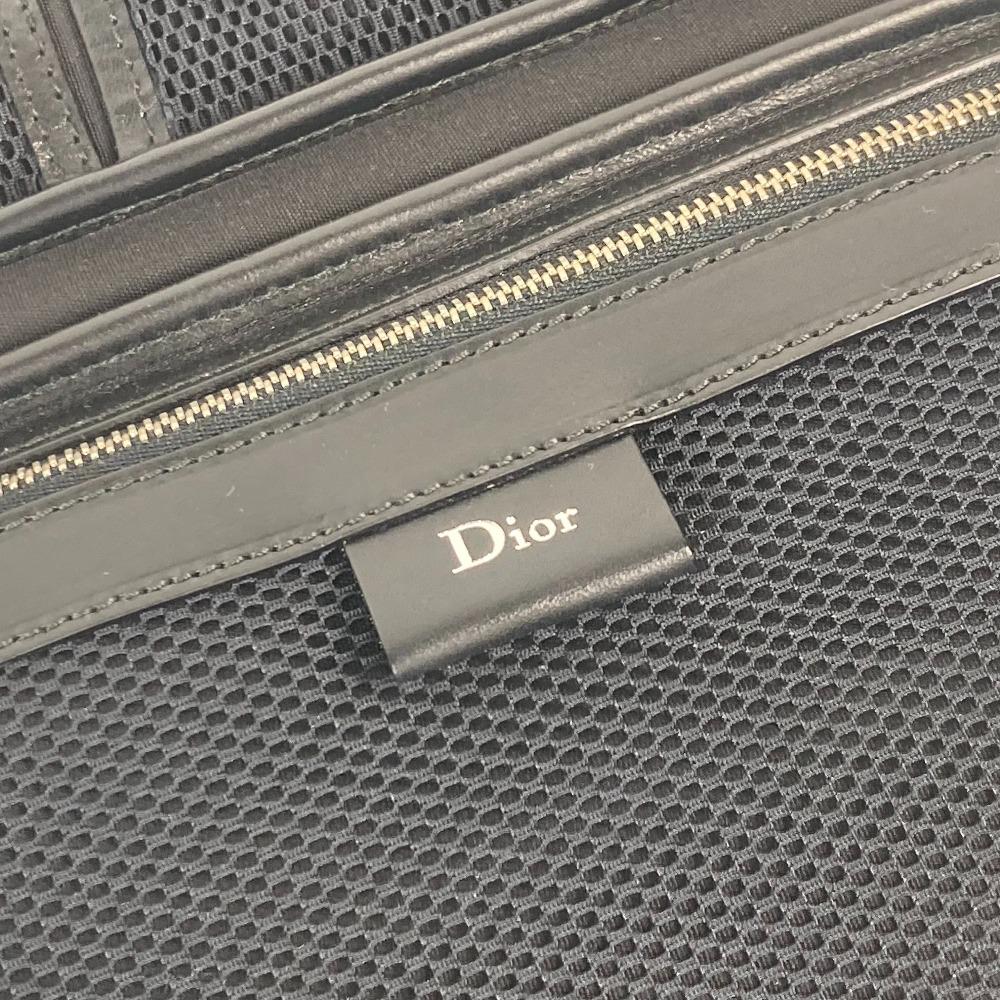 Dior logo Trotter clutch bag bag Pouch PVC Black
