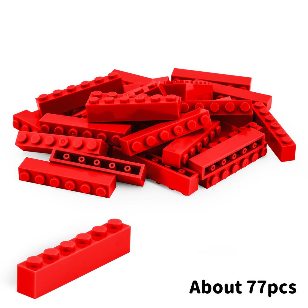 200g1x6 DlY Building Blocks Thick FiguresBricks Dots Educational Creative SizeCompatible With Playthings forChildren