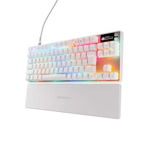 

SteelSeries Apex Pro TKL Gen 3 White (JP) Gaming Keyboard, Rapid Tap, Rapid Trigger, Tenkeyless, Wired, Japanese Layout, Soundproof Design, Magnetic H