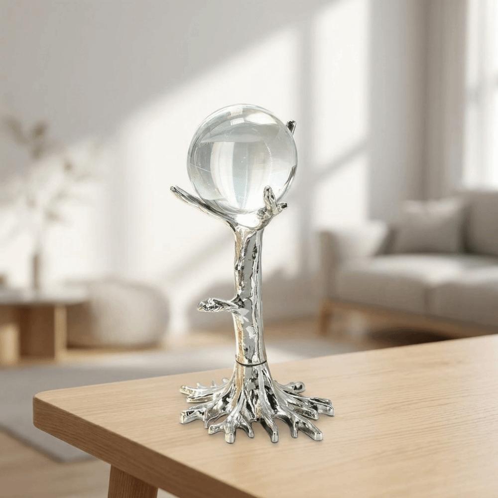 Electroplating Crystal Ball Holder Zinc Zinc Zinc Alloy Crystal Ball Display Stand Living Room