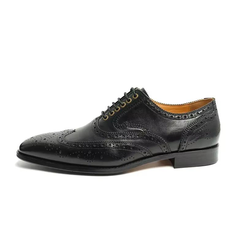 Herrenmode Brogue Oxford Schuhe Echtes Leder Handgefertigt Klassisch Formell Hochzeitsparty Schuhe Vintage Retro Stil Zapatos De Vestir Hombre