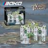 Non-Toxic 3035Pcs Bridge Of Courage Building Blocks European Bridge Palace Model Bricks Desktop Decoration Diy Toys For Kids Holiday Gifts