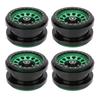 4 PCS RC Vehicle Wheels Rims 2.9in 12 Hole Aluminum Alloy RC Model Car Non Stick Metal Wheel Hub for 1 6 AXAIL SCX6