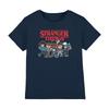 Camiseta Infantil Grupo Dibujos Animados Stranger Things 7-13 Años, Azul Marino