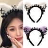 Anime Cats Ear Headband for Christmas Party Masquerades Maid Hairhoop Formal Event Hairdband Roleplay Costume Accessories