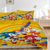3pcs Sonic, Tails Cover Set, 1 Cover + 2 Pillowcases (No Insert), Bedding for All Seasons, Bedding,Bedroom Decor yy250922031