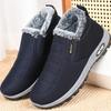 New Winter Snow Boots Outdoor suede anti slip shoes Men Casual Warm Fur Boots Comfortable elderly cotton shoes Zapatos Hombre