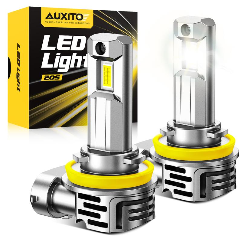 AUXITO 2Pcs Canbus H8 H11 LED Headlights 30000LM Super Bright 9005 HB3 9006 HB4 9012 HIR2 Led Lamp with Turbo Fan 9005/HB3