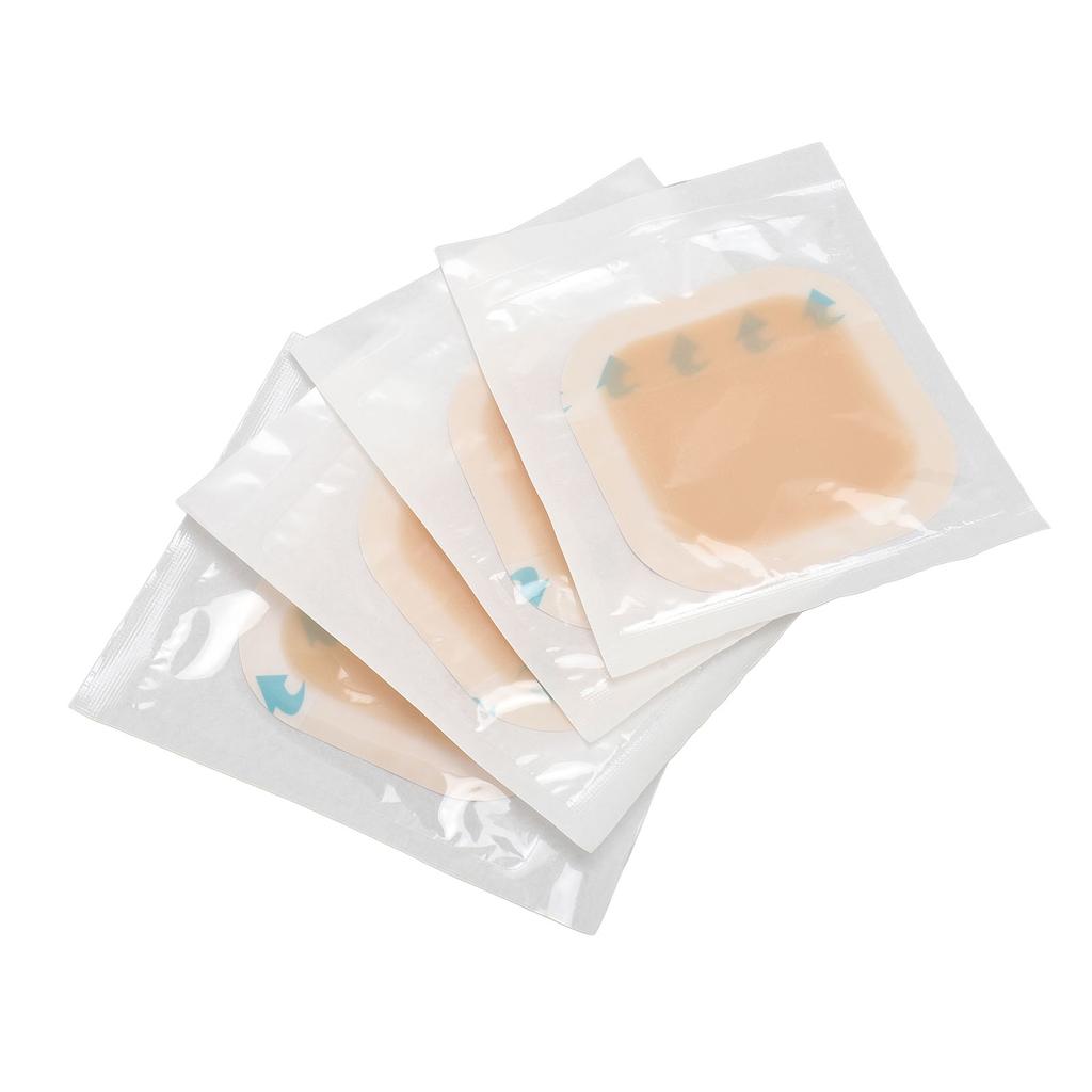 4pcs Hydrocolloid Wound Dressing Ultra Thin Self Adhesive Fast Healing Waterproof Bedsore Wound Dressing for Bedsore