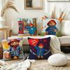 Classic P-Paddington B-Bear-Es Square Double-Sided Printed Pillow Case Bedroom Bedside Pillow Sofa Cushion Cover