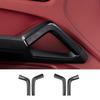 2x Glossy ABS Carbon FIber Car Inner Door Middle Handle Cover For Cayenne 19 20