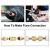 New Male to Male Brass Pipe Fitting Connector Straight 5/16" 5/8" 3/4" Flare Connector 1/4" 3/8"1/2" Gas Adapter