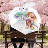 1PC dog paw Umbrella-8-Rib Reinforced, Automatic Open, Lightweight & Durable, Cute Fashion Accessory for Outdoor, Beach or Casual Use, Beach Umbrella