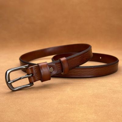 Women's Leather Belt Versatile Belt Women's Fine Decoration Fashion Pin Buckle Belt