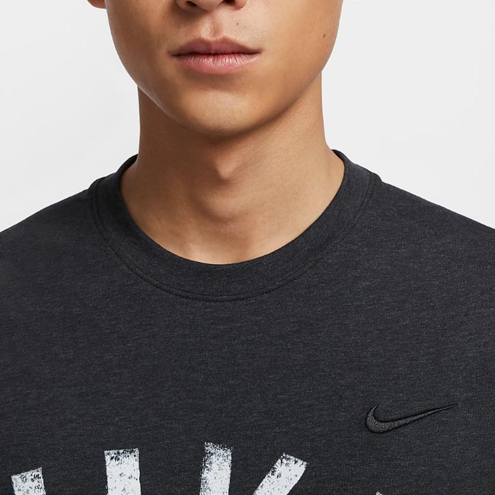 Nike Primary Swoosh Letter Logo Print Pullover Short Sleeve T-Shirt Men T-Shirts Black FV9771-010