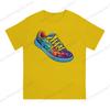 100pure Cotton Casual Unisex Tshirt Colorful Sneakers Graffiti Short Sleeve Tshirts Harajuku Tee Funny Tops