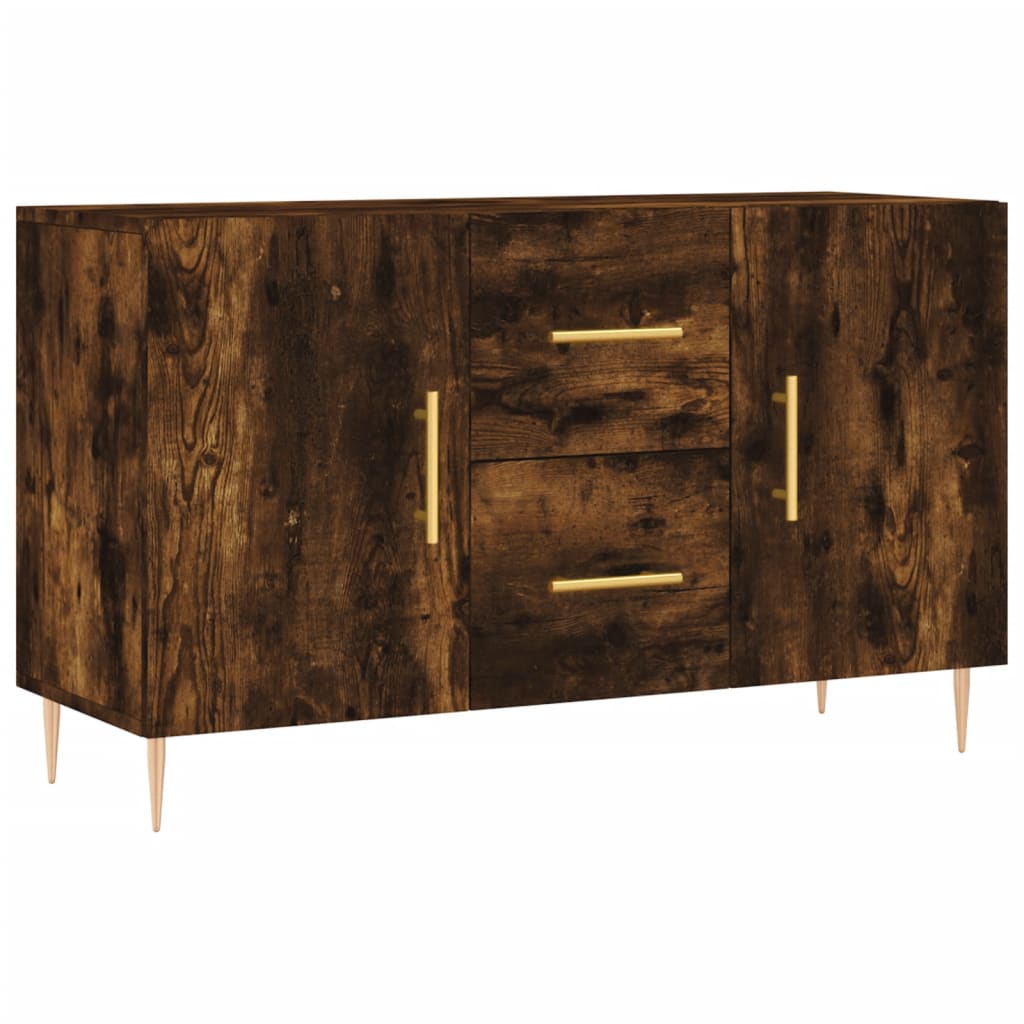 Sideboard Smoked Oak 100x36x60 Cm Engineered Wood